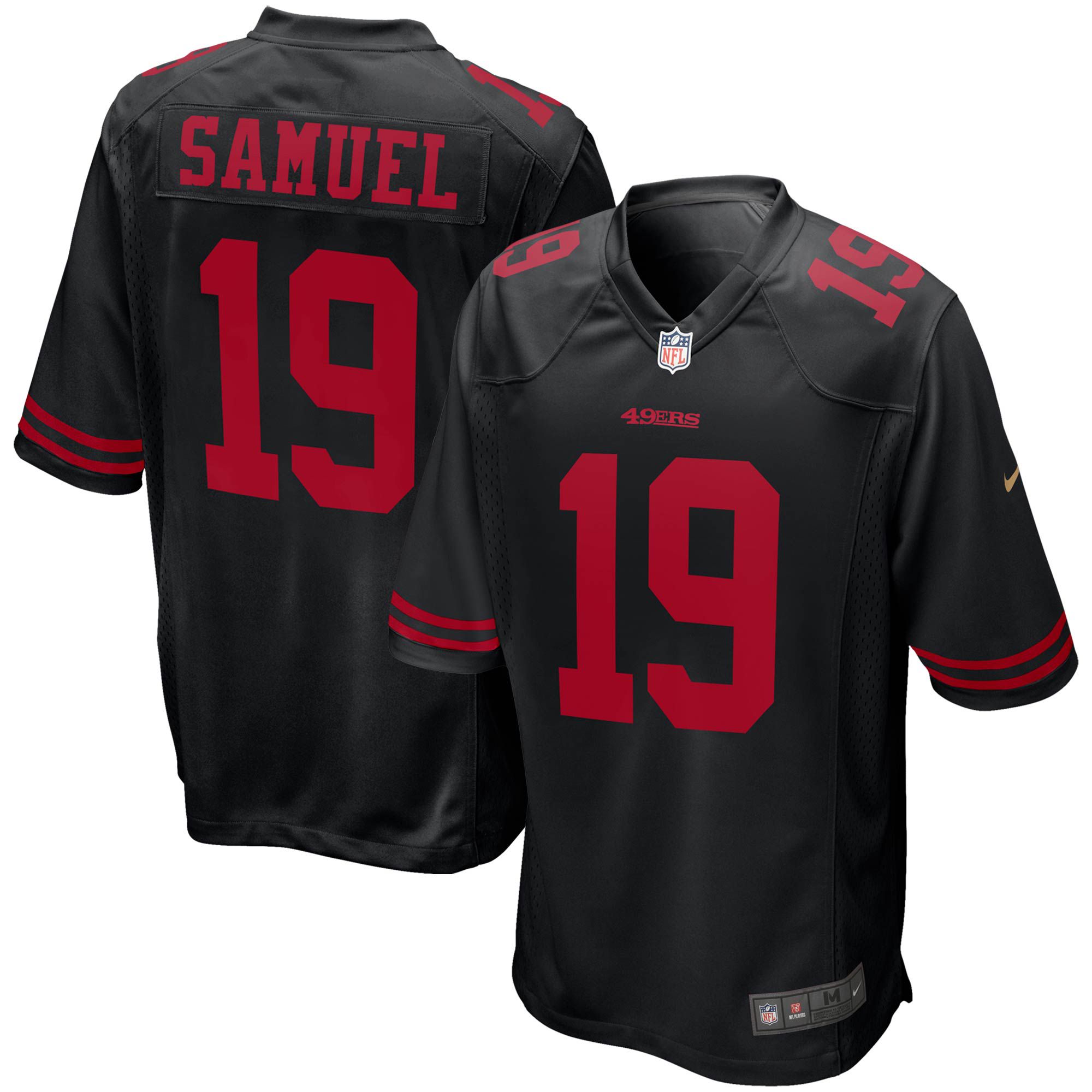 Men San Francisco 49ers #19 Deebo Samuel Nike Black Game Player NFL Jersey